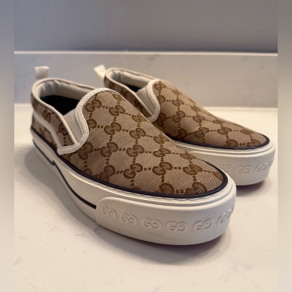 Gucci Tennis 1977 Slip On Sneaker Women’s 37 - Picture 4 of 7